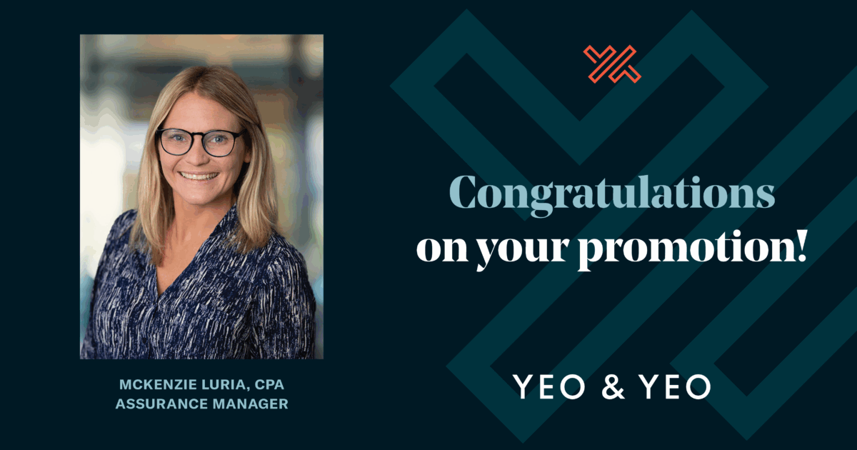 Yeo & Yeo Promotes McKenzie Luria to Manager