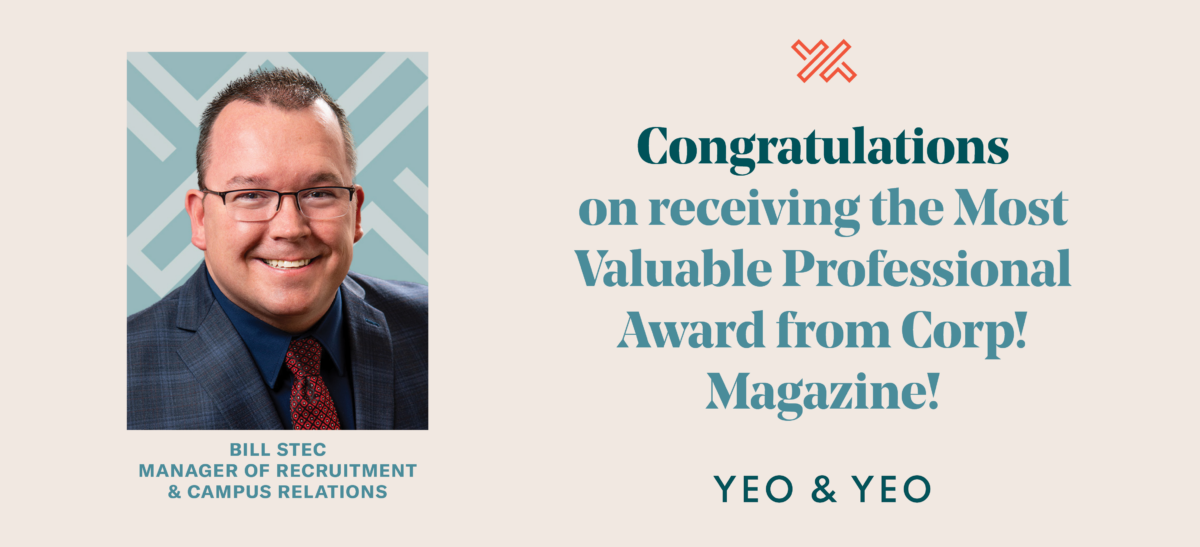 Bill Stec Receives Most Valuable Professional Award from Corp! Magazine